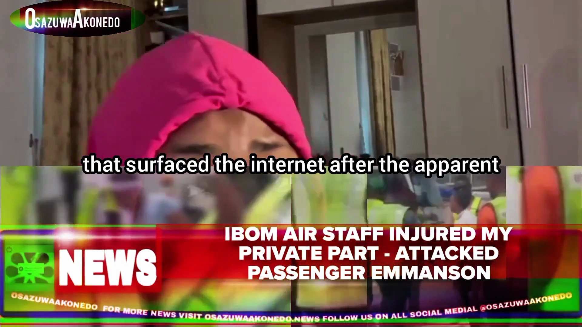 Video ~ Ibom Air Staff Injured My Private Part – Attacked Passenger Emmanson