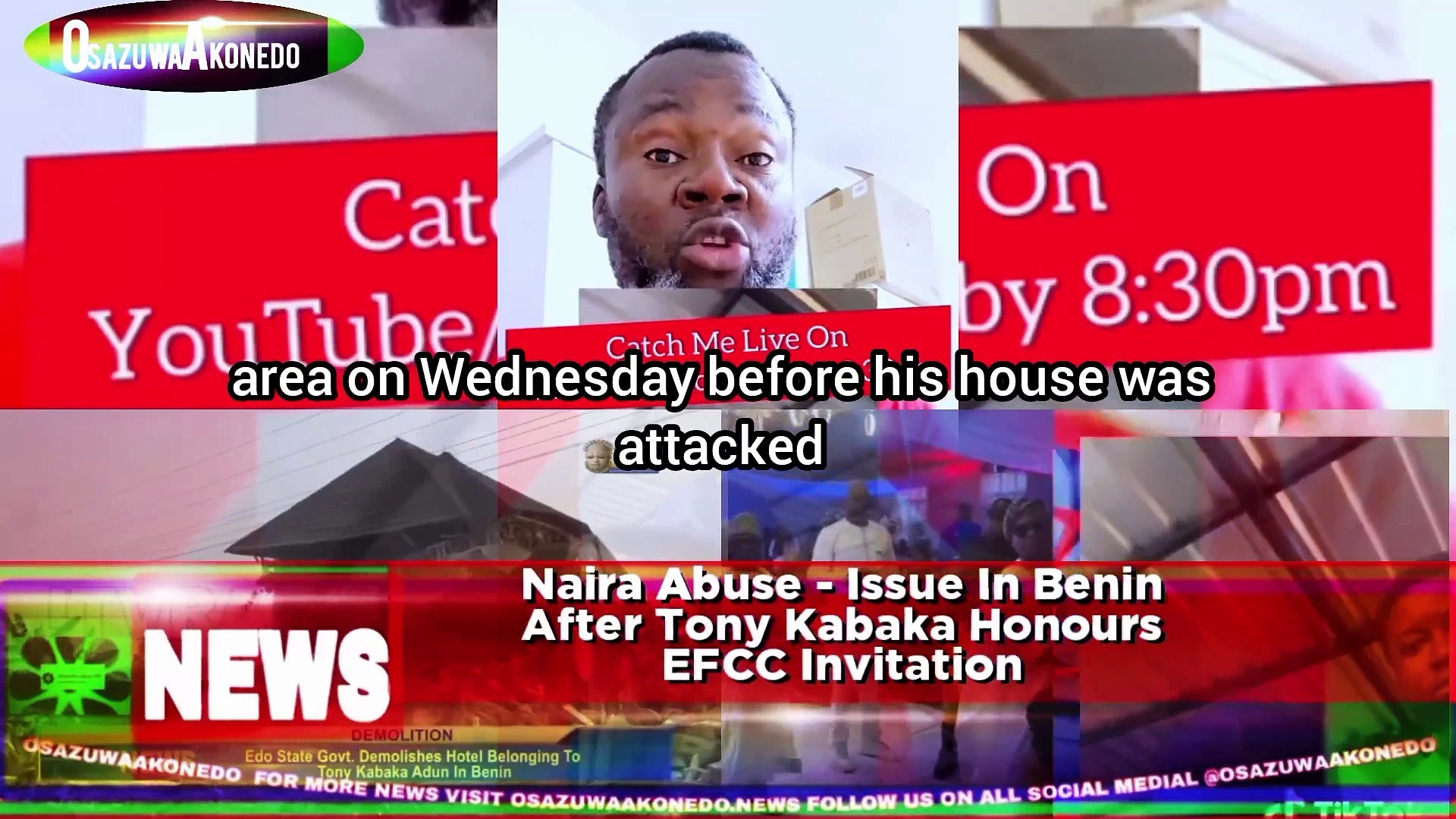 Video ~ Naira Abuse – Issue In Benin After Tony Kabaka Honours EFCC Invitation