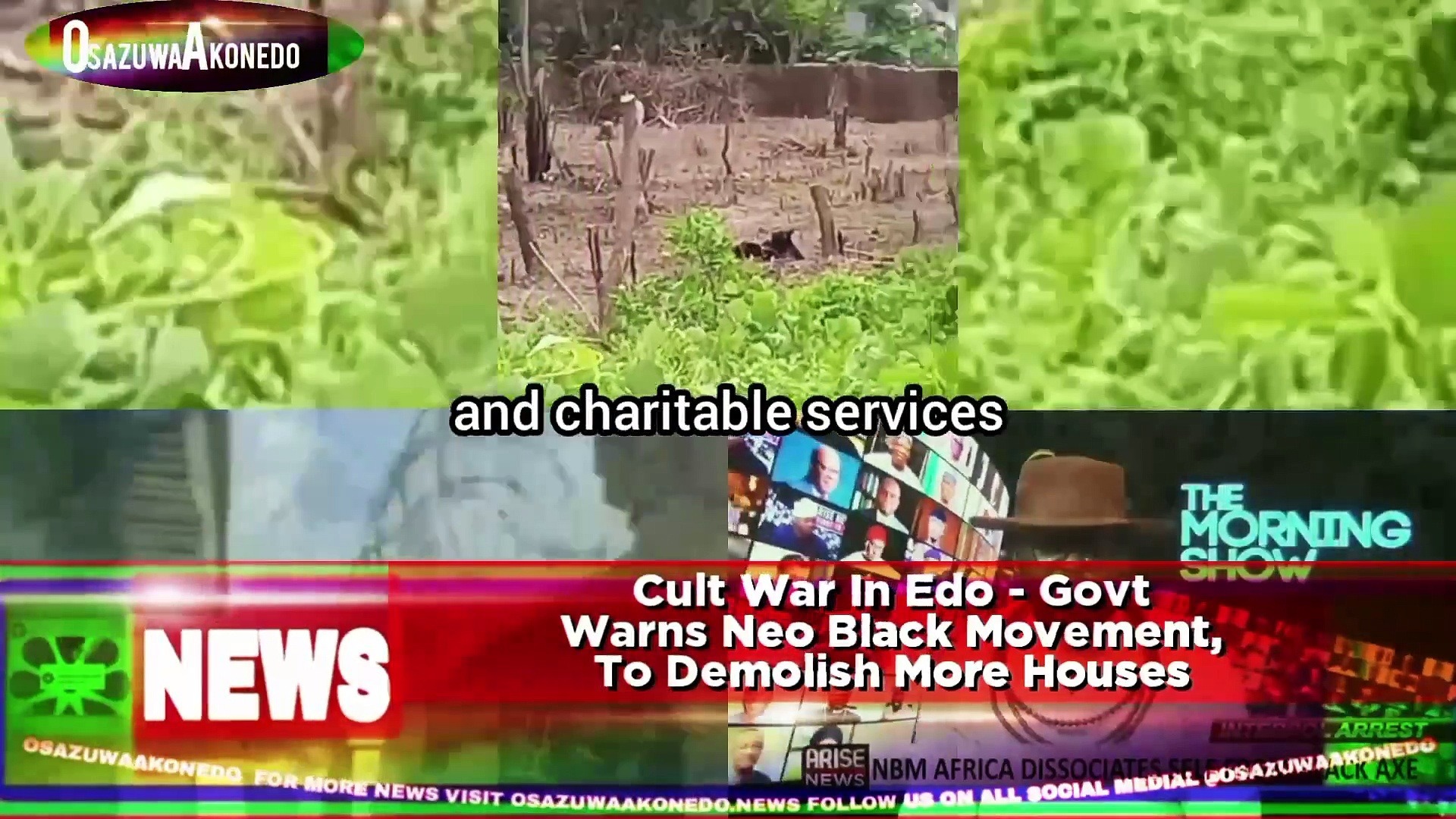 Video ~ Cult War In Edo – Govt Warns Neo Black Movement, To Demolish More Houses