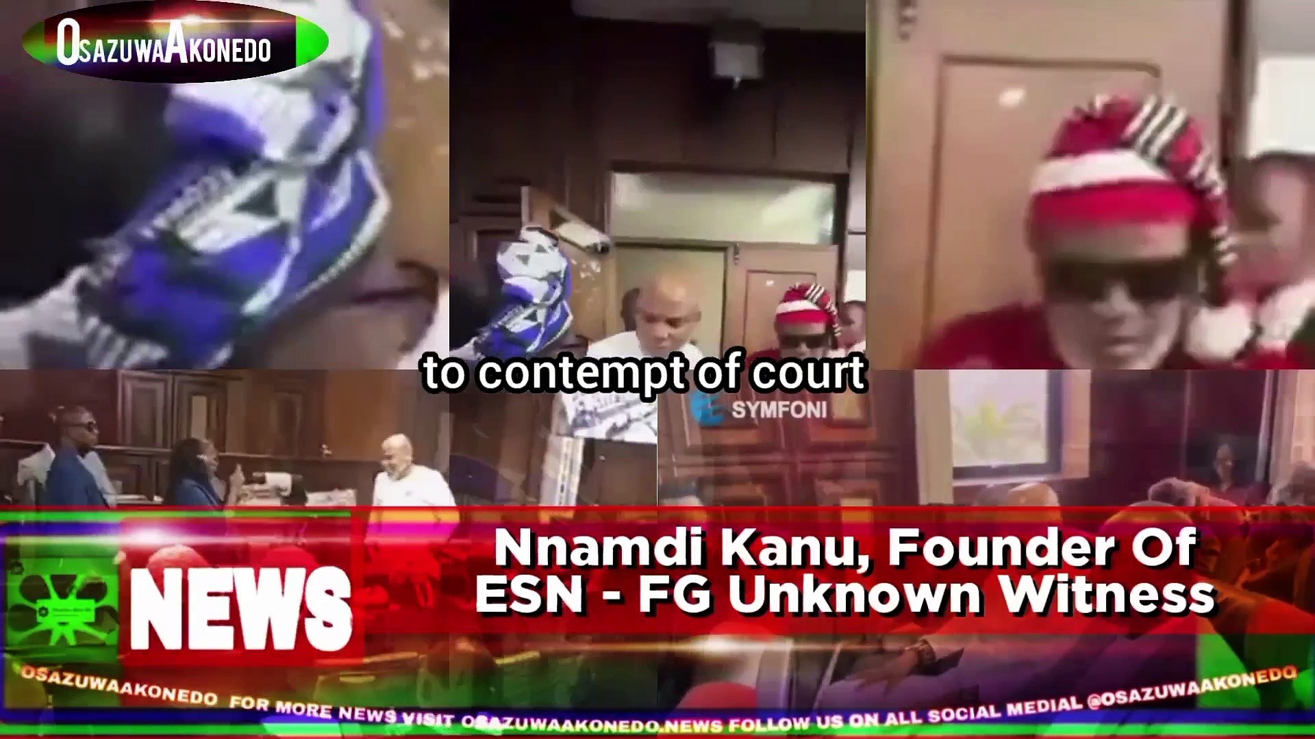 Video ~ Nnamdi Kanu, Founder Of ESN – FG Unknown Witness