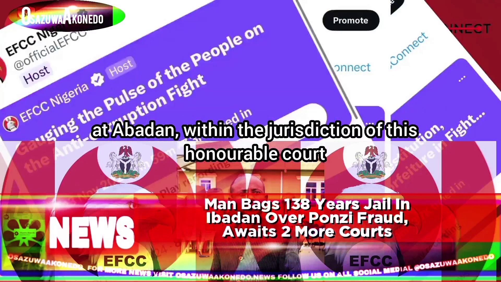 Video ~ Man Bags 138 Years Jail In Ibadan Over Ponzi Fraud, Awaits 2 More Courts