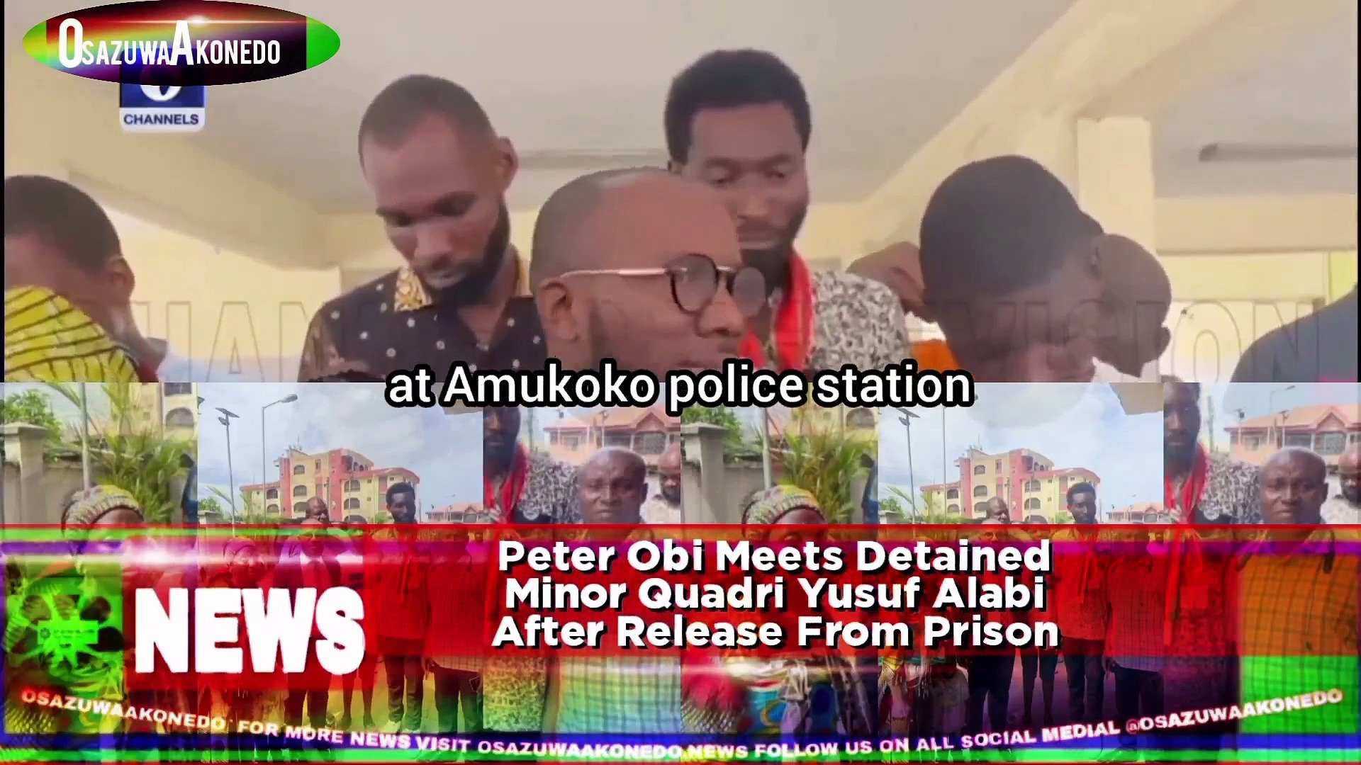 Video ~ Peter Obi Meets Detained Minor Quadri Yusuf Alabi After Release From Prison