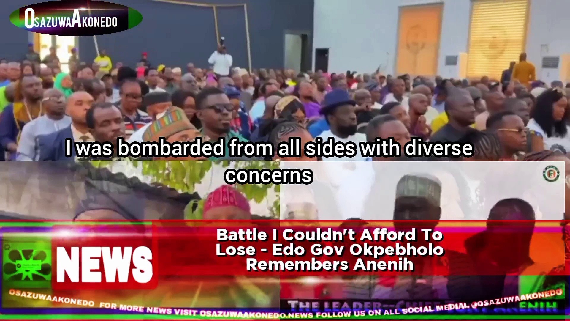 Video ~ Battle I Couldn’t Afford To Lose – Edo Gov Okpebholo Remembers Anenih