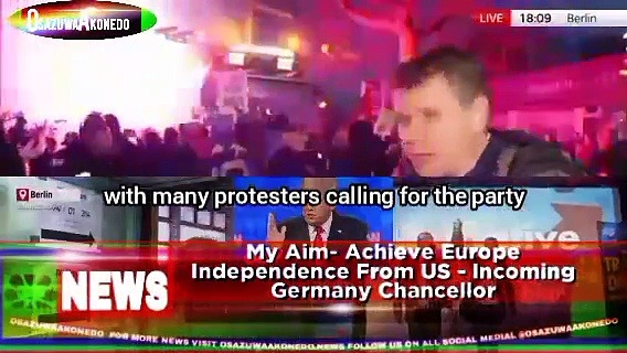 Video ~ My Aim- Achieve Europe Independence From US – Incoming Germany Chancellor