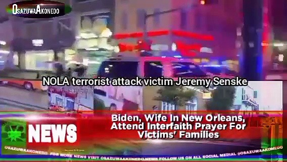 Video ~ Biden, Wife In New Orleans, Attend Interfaith Prayer For Victims’ Families