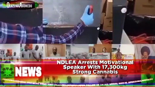 Video ~ NDLEA Arrests Motivational Speaker With 17,300kg Strong Cannabis