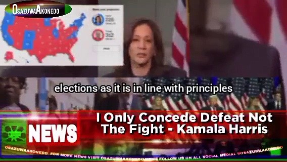 Video ~ I Only Concede Defeat Not The Fight – Kamala Harris