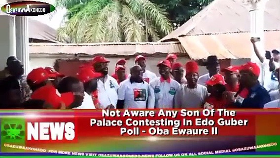 Video ~ Not Aware Any Son Of The Palace Contesting In Edo Guber Poll – Oba Ewaure II ~ OsazuwaAkonedo