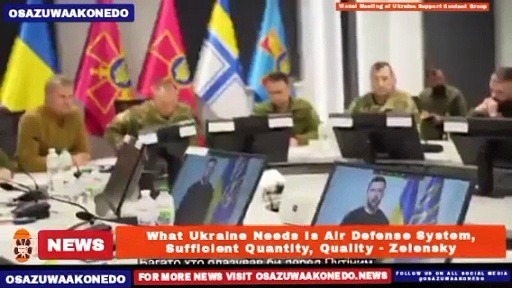 Video ~ What Ukraine Needs Is Air Defense System, Sufficient Quantity, Quality – Zelensky ~ OsazuwaAkonedo