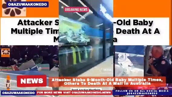 Video ~ Attacker Stabs 9-Month-Old Baby Multiple Times, Others To Death At A Mall In Australia ~ OsazuwaAkonedo