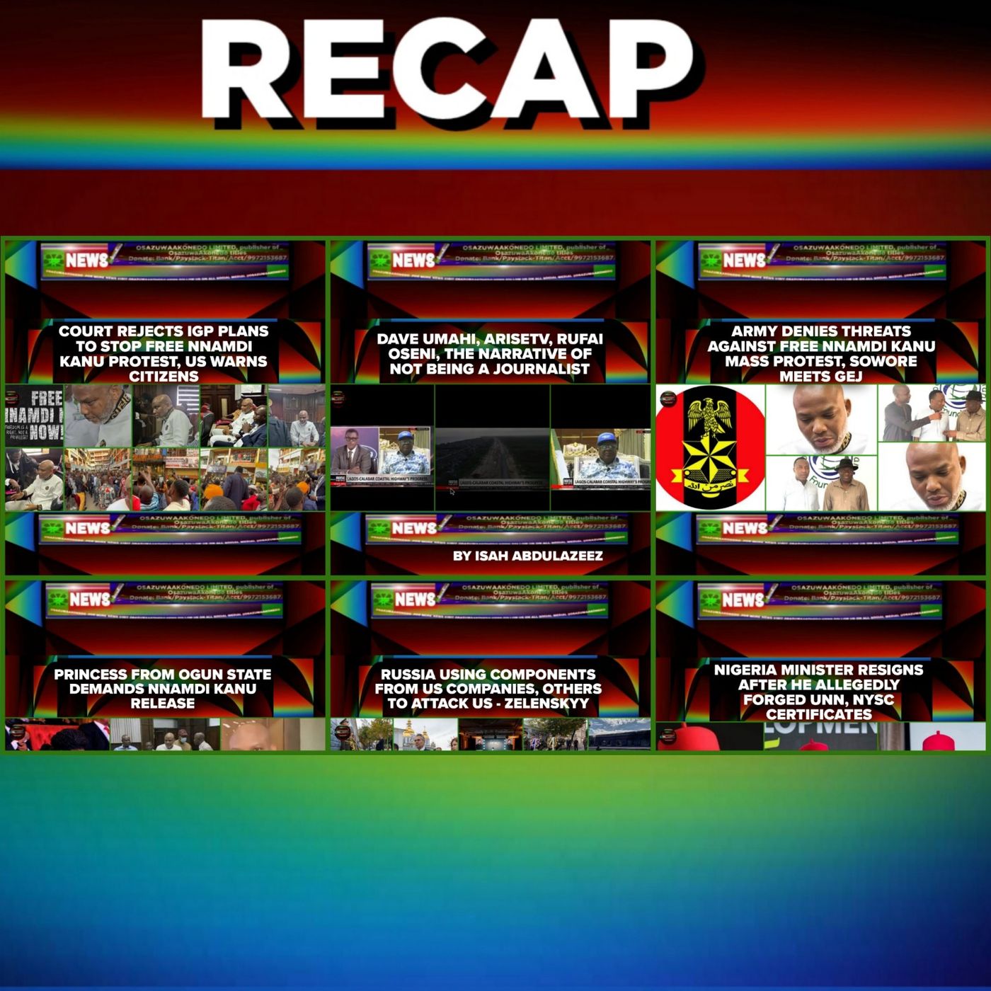 OsazuwaAkonedo Audio ~ NewsRecap @5pm 17-10