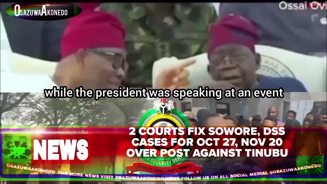 OsazuwaAkonedo ShortReel ~ 2 Courts Fix Sowore, DSS Cases For Oct 27, Nov 20 Over Post Against Tinubu