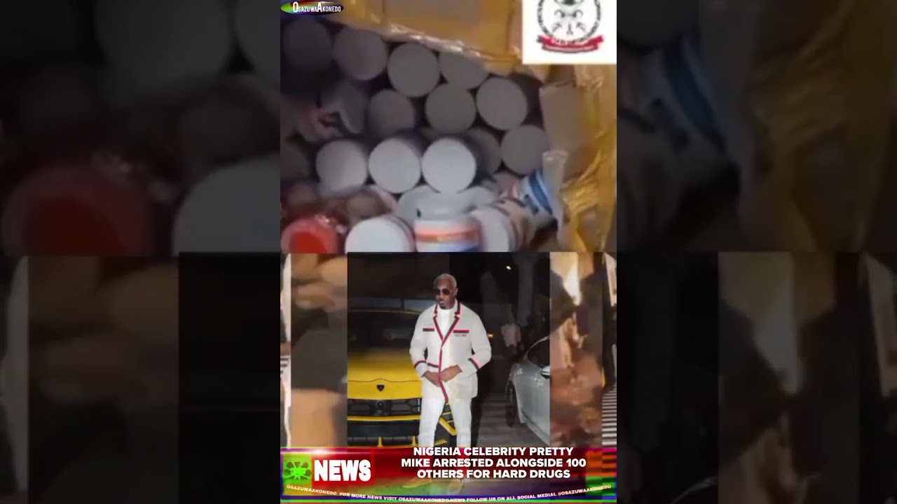 OsazuwaAkonedo BriefRecall ~ Nigeria Celebrity Pretty Mike Arrested Alongside 100 Others For Hard Drugs