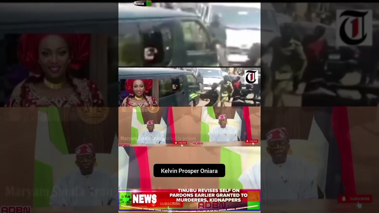 OsazuwaAkonedo BriefRecall ~ Tinubu Revises Self On Pardons Earlier Granted To Murderers, Kidnappers