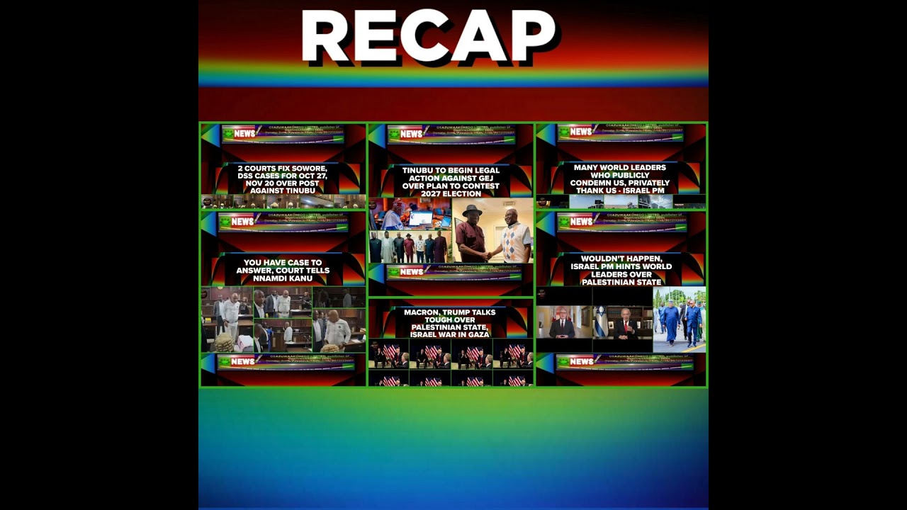 OsazuwaAkonedo Podcast Video ~ NewsRecap @12pm 30-9