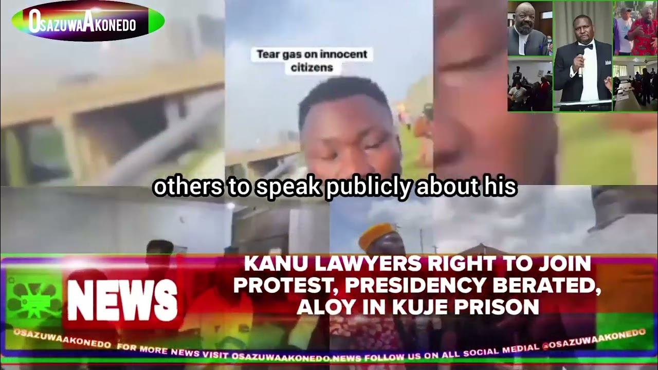 OsazuwaAkonedo ShortReel ~ Kanu Lawyers Right To Join Protest, Presidency Berated, Aloy In Kuje Prison