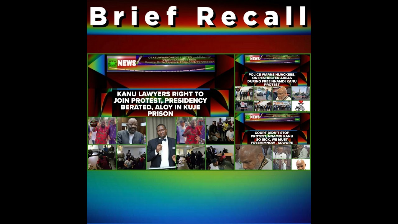 OsazuwaAkonedo Podcast Video ~ NewsBriefRecall @9pm 21-10