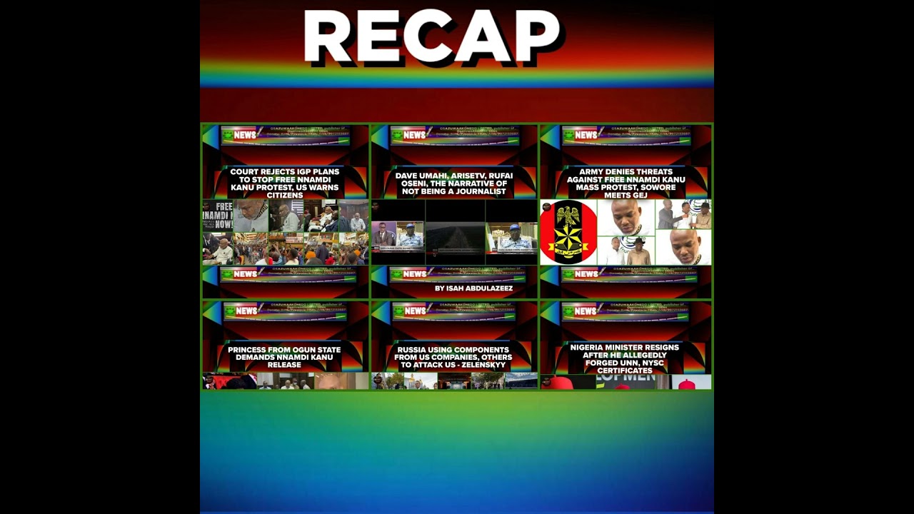 OsazuwaAkonedo Podcast Video ~ NewsRecap @5pm 17-10