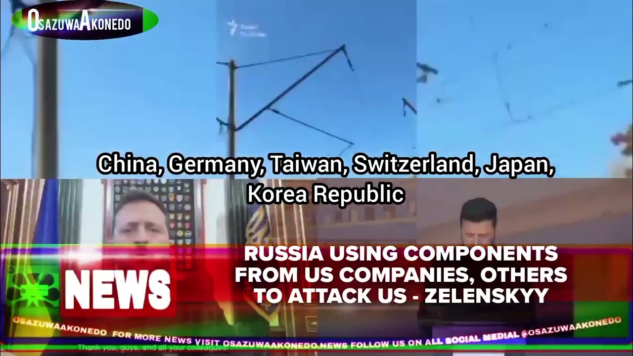 OsazuwaAkonedo ShortReel ~ Russia Using Components From US Companies, Others To Attack Us - Zelenskyy