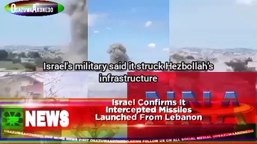 Video ~ 2 Killed As State Media Says Israel Hits Southern Lebanon With Airstrikes