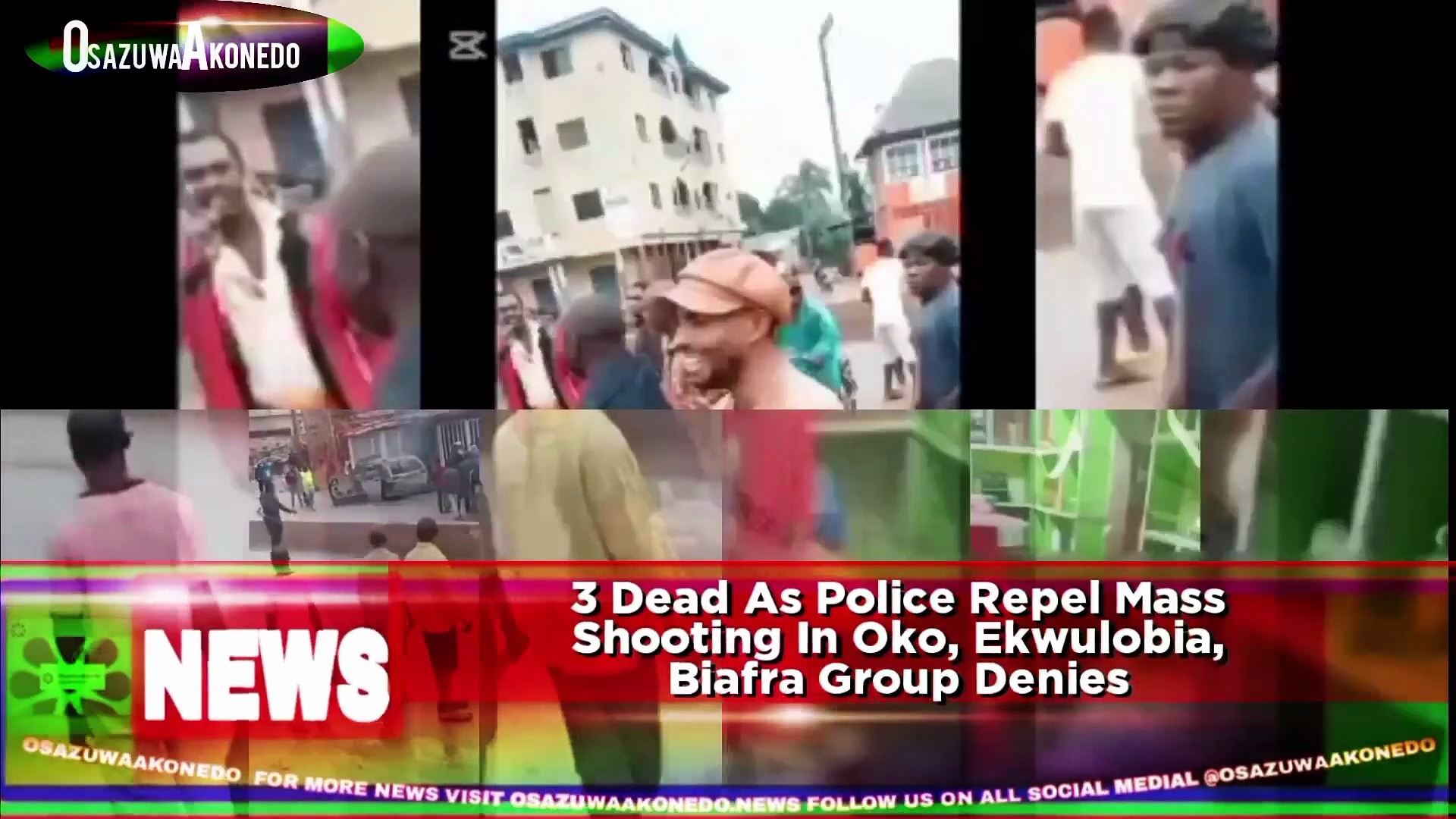 Video ~ 3 Dead As Police Repel Mass Shooting In Oko, Ekwulobia, Biafra Group Denies