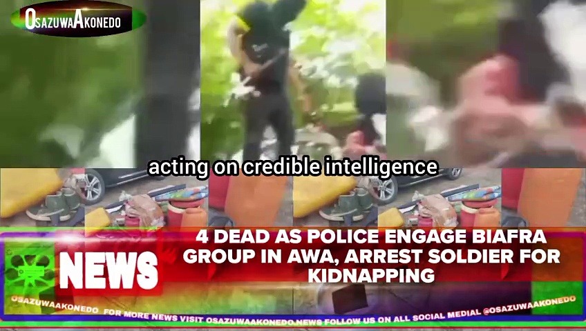 Video ~ 4 Dead As Police Engage Biafra Group In Awa, Arrest Soldier For Kidnapping
