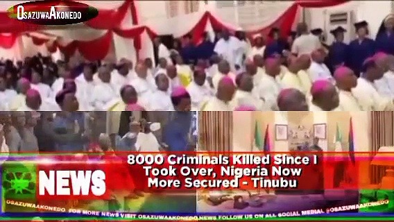 Video ~ 8000 Criminals Killed Since I Took Over, Nigeria Now More Secured - Tinubu