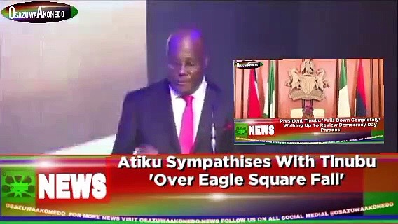 Video ~ Atiku Sympathises With Tinubu 'Over Eagle Square Fall' ~ OsazuwaAkonedo