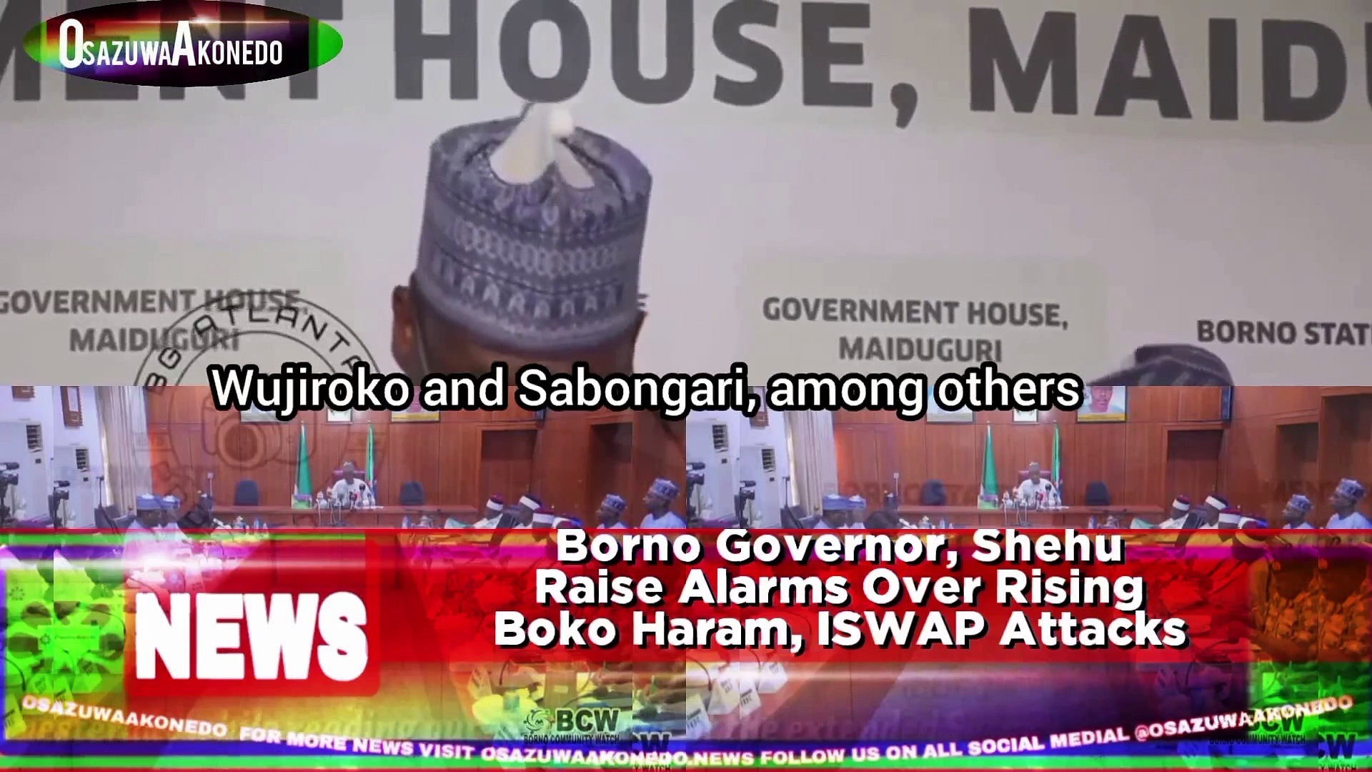 Video ~ Borno Governor, Shehu Raise Alarms Over Rising Boko Haram, ISWAP Attacks