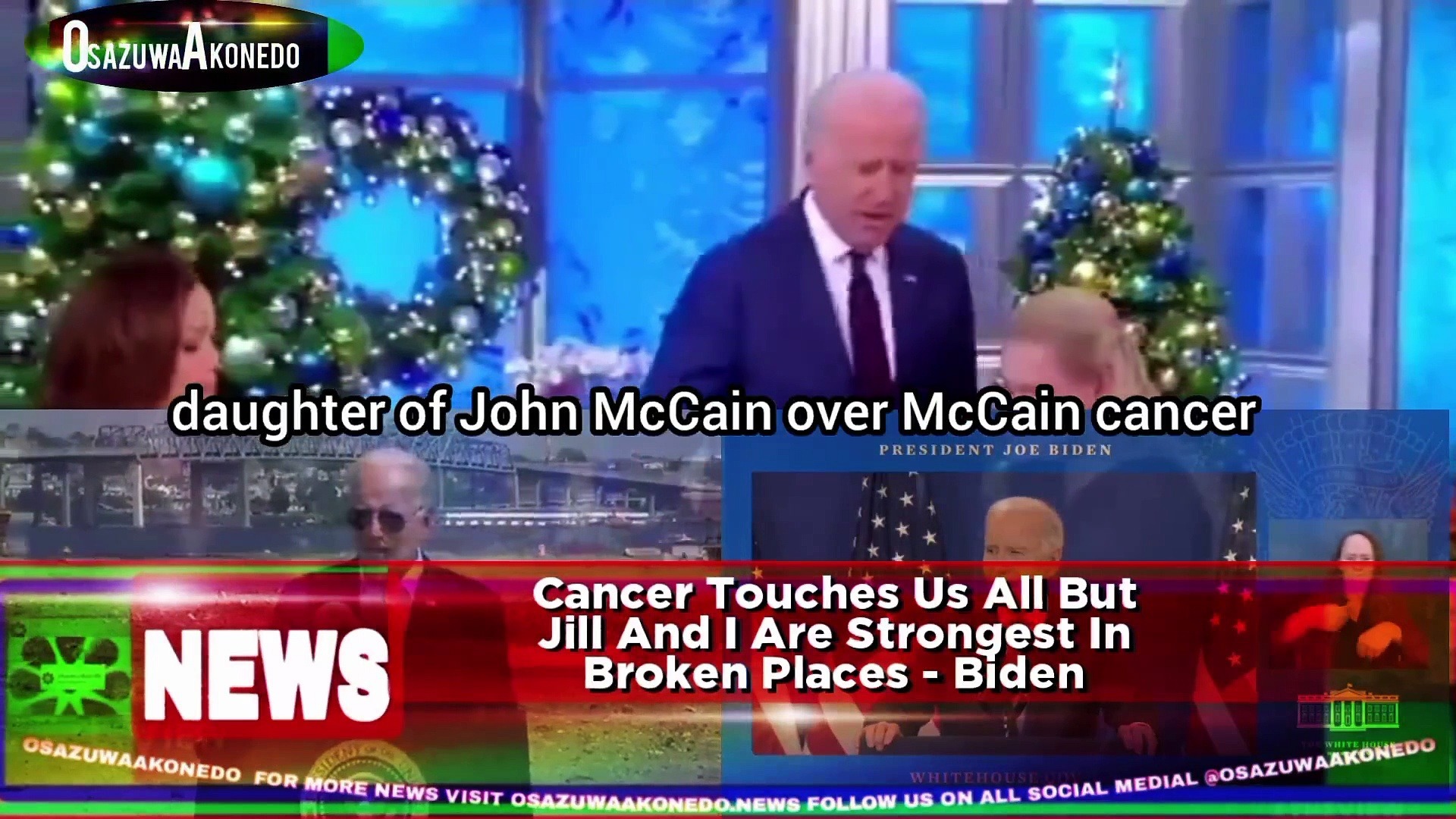 Video ~ Cancer Touches Us All But Jill And I Are Strongest In Broken Places - Biden