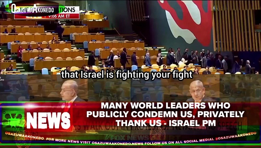 Video ~ Many World Leaders Who Publicly Condemn Us, Privately Thank Us - Israel PM