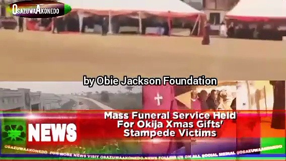 Video ~ Mass Funeral Service Held For Okija Xmas Gifts' Stampede Victims