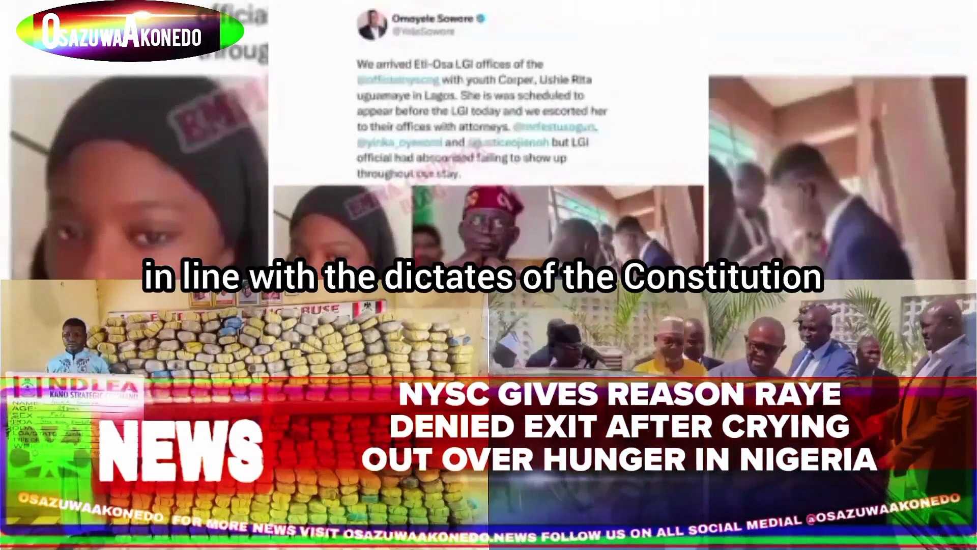 Video ~ NYSC Gives Reason Raye Denied Exit After Crying Out Over Hunger In Nigeria