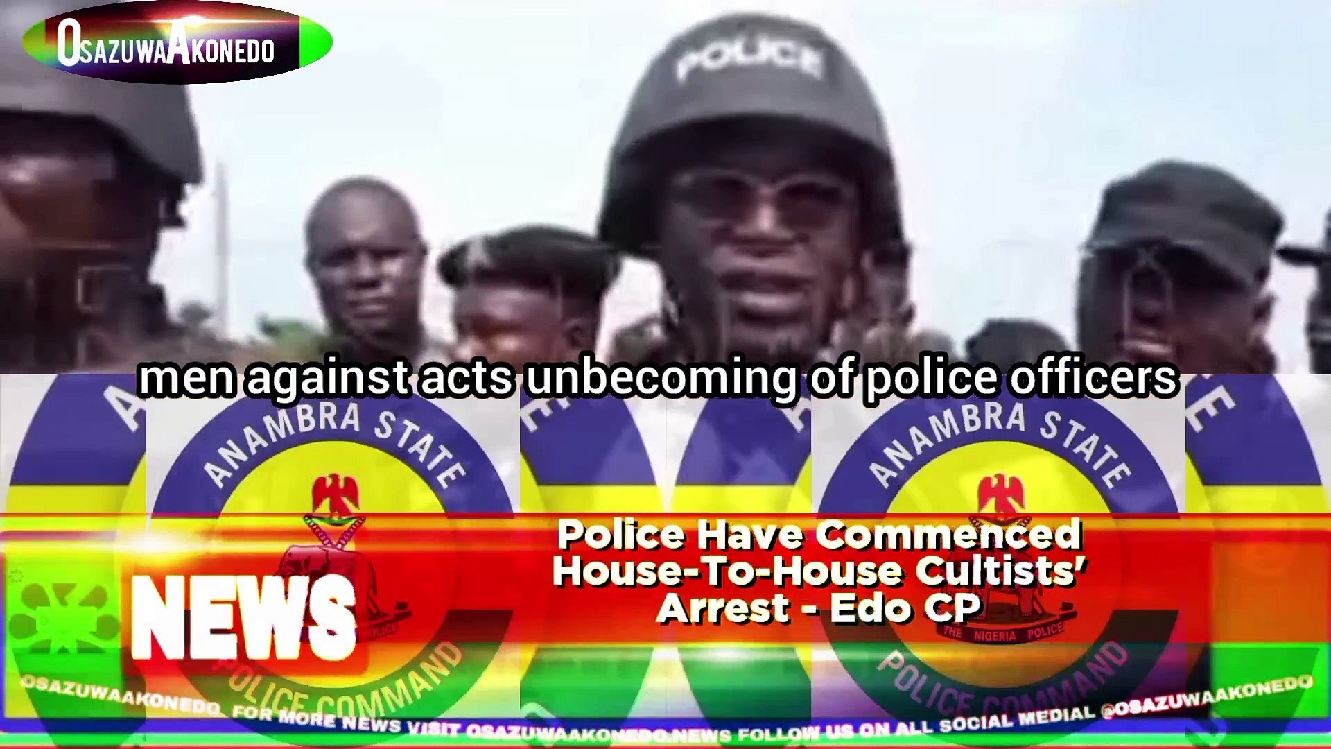 Video ~ Police Have Commenced House-To-House Cultists' Arrest - Edo CP
