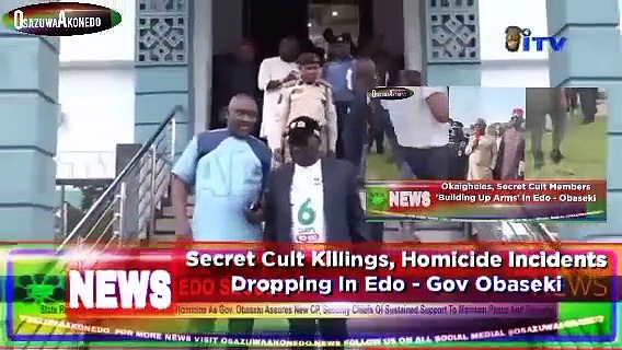 Video ~ Secret Cult Killings, Homicide Incidents Dropping In Edo - Gov Obaseki ~ OsazuwaAkonedo