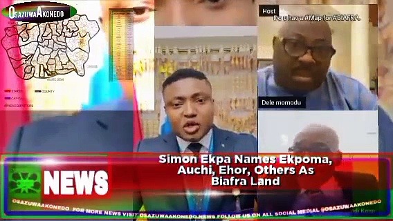 Video ~ Simon Ekpa Names Ekpoma, Auchi, Ehor, Others As Biafra Land ~ OsazuwaAkonedo