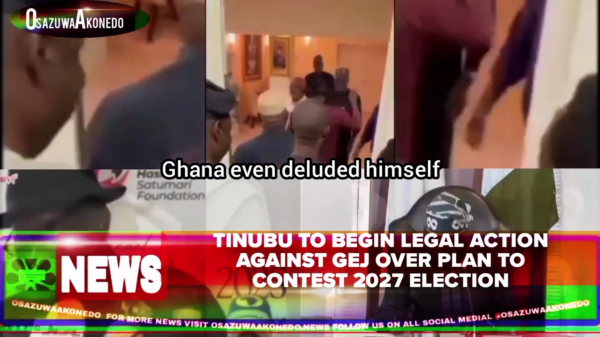 Video ~ Tinubu To Begin Legal Action Against GEJ Over Plan To Contest 2027 Election