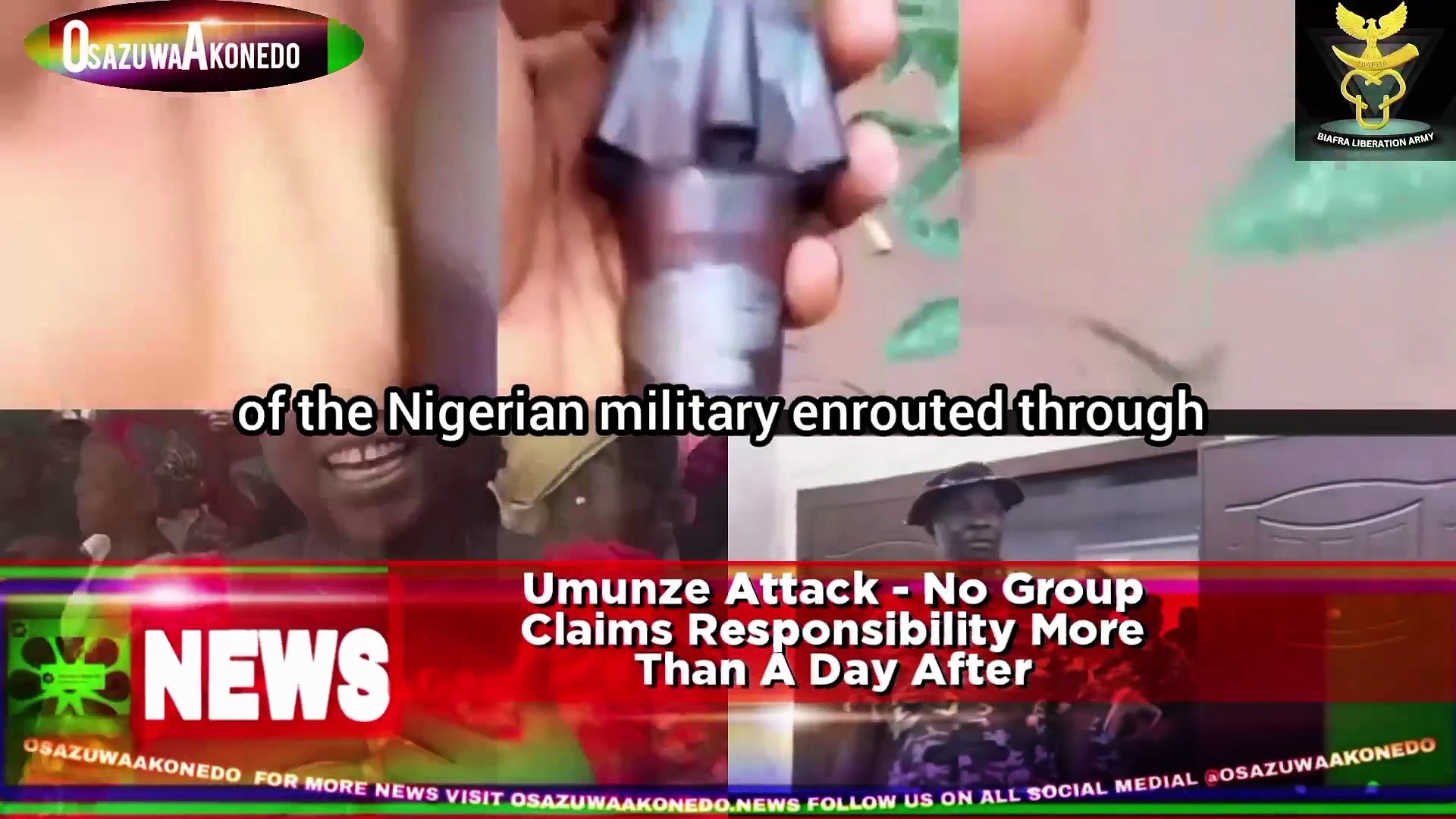 Video ~ Umunze Attack - No Group Claims Responsibility More Than A Day After