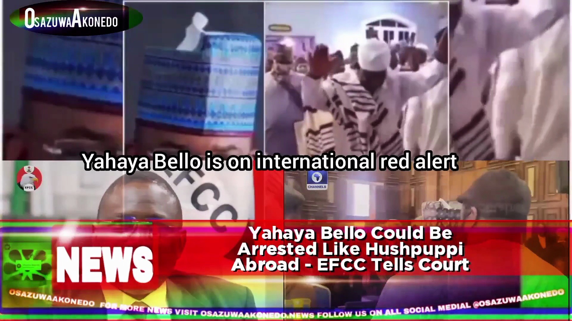 Video ~ Yahaya Bello Could Be Arrested Like Hushpuppi Abroad - EFCC Tells Court