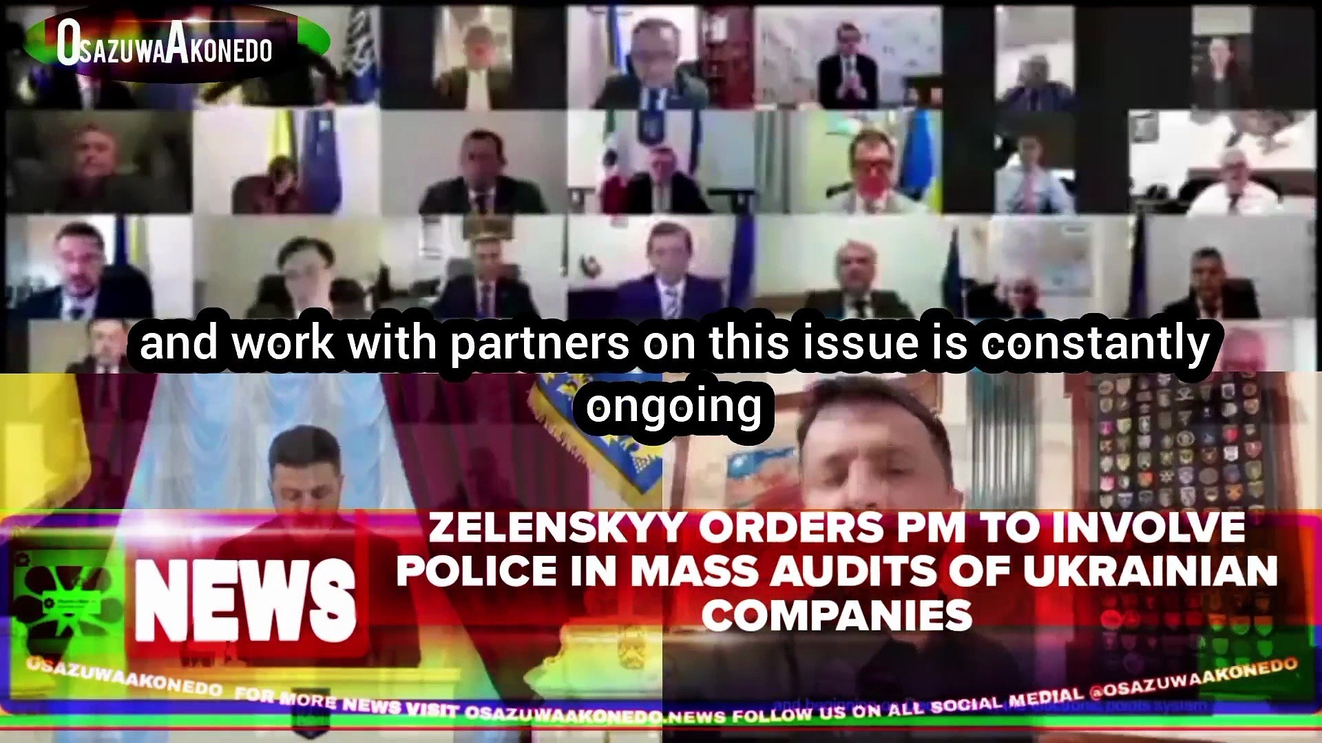 Video ~ Zelenskyy Orders PM To Involve Police In Mass Audits Of Ukrainian Companies