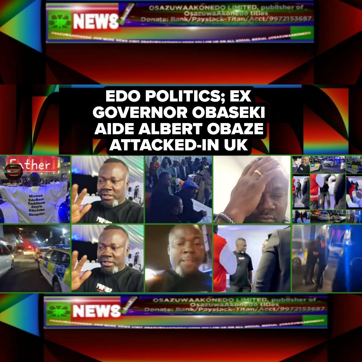 Edo Politics; Ex Governor Obaseki Aide Albert Obaze Attacked-In UK