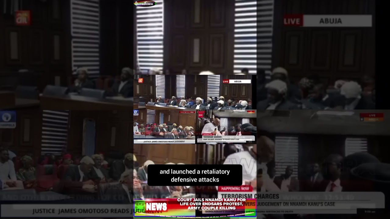 OsazuwaAkonedo Podcast Video ~ Court Jails Nnamdi Kanu For Life Over ENDSARS Protest, Army Couple Killing #breaking