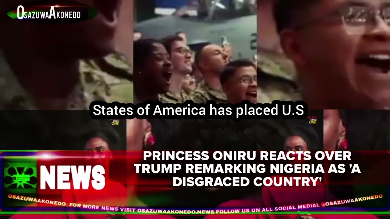 OsazuwaAkonedo Video ~ Princess Oniru Reacts Over Trump Remarking Nigeria As ‘A Disgraced Country'