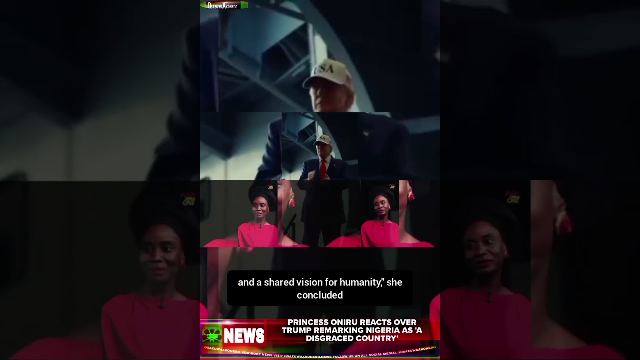 OsazuwaAkonedo BriefRecall ~ Princess Oniru Reacts Over Trump Remarking Nigeria As 'A Disgraced Country'