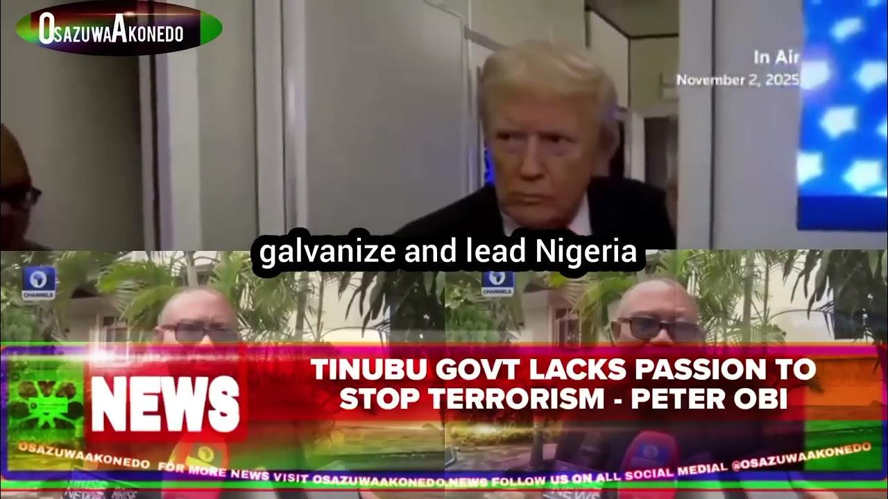OsazuwaAkonedo Podcast Video ~ Tinubu Govt Lacks Passion To Stop Terrorism Peter Obi