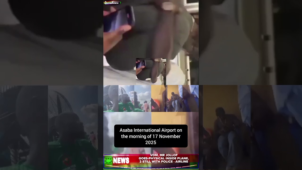 OsazuwaAkonedo ReelNews ~ VDM, Mr Jollof Goes-Physical Inside Plane, 2 Still With Police - Airline