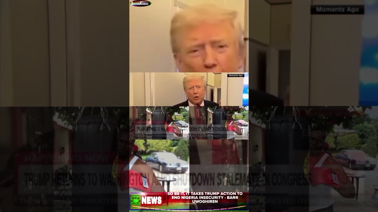 OsazuwaAkonedo ShortReel ~ So Be It, It Takes Trump Action To End Nigeria Insecurity Barr Uwoghiren