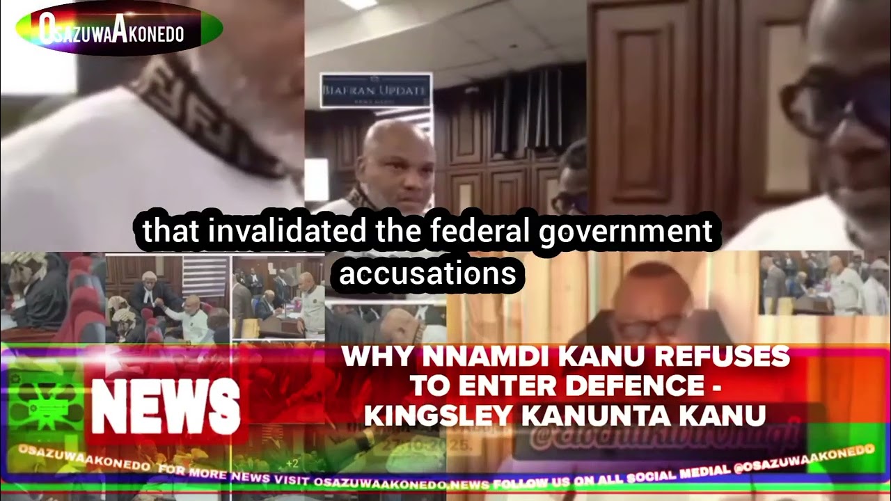 OsazuwaAkonedo ShortReel ~ Why Nnamdi Kanu Refuses To Enter Defence Kingsley Kanunta Kanu