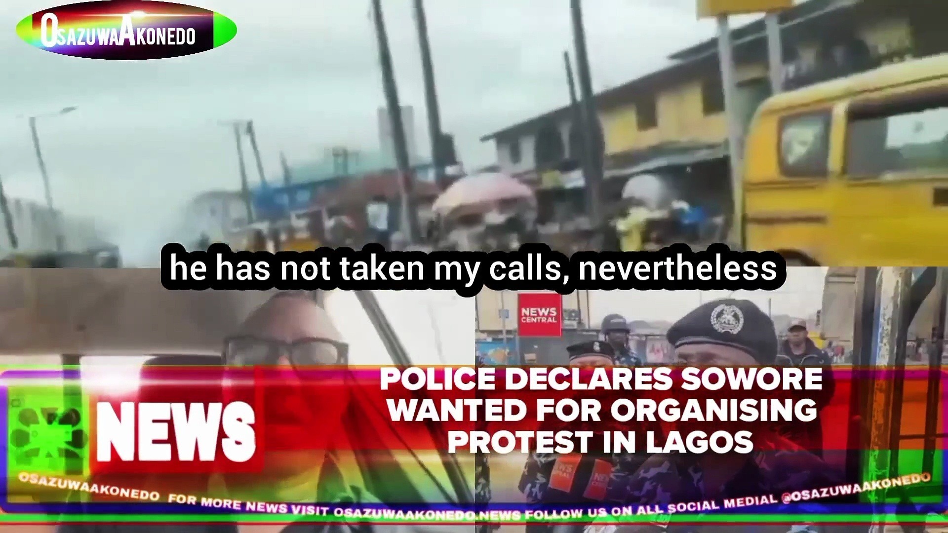Video ~ Police Declares Sowore Wanted For Organising Protest In Lagos