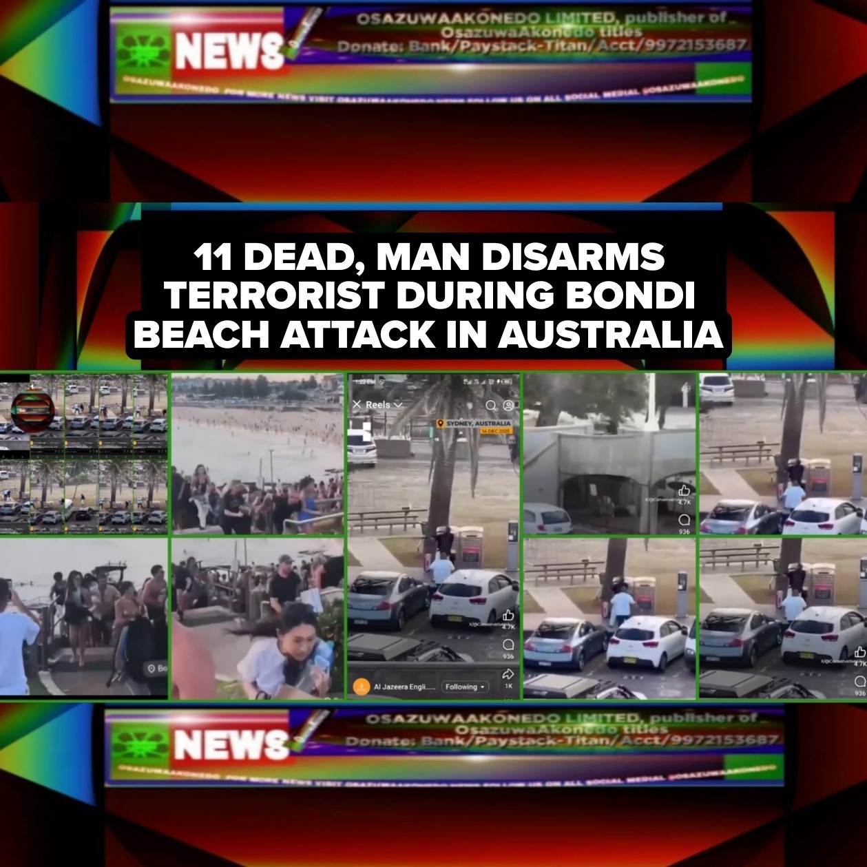 11 Dead, Man Disarms Terrorist During Bondi Beach Attack In Australia